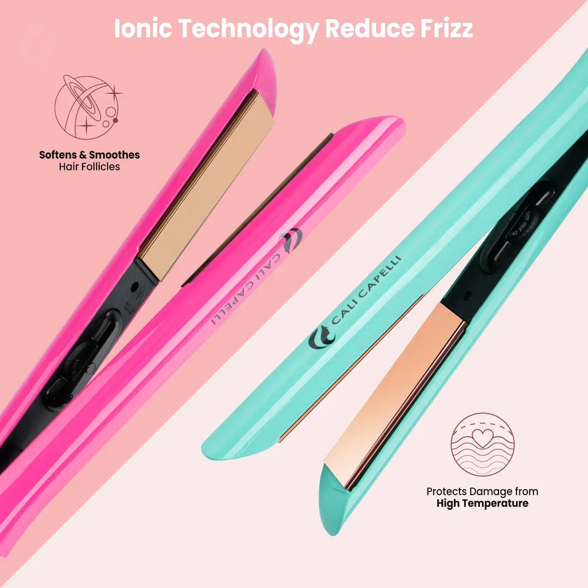 Titanium Hair Straightener Pro-Series 1″ Mint Calicapelli Hair Tools