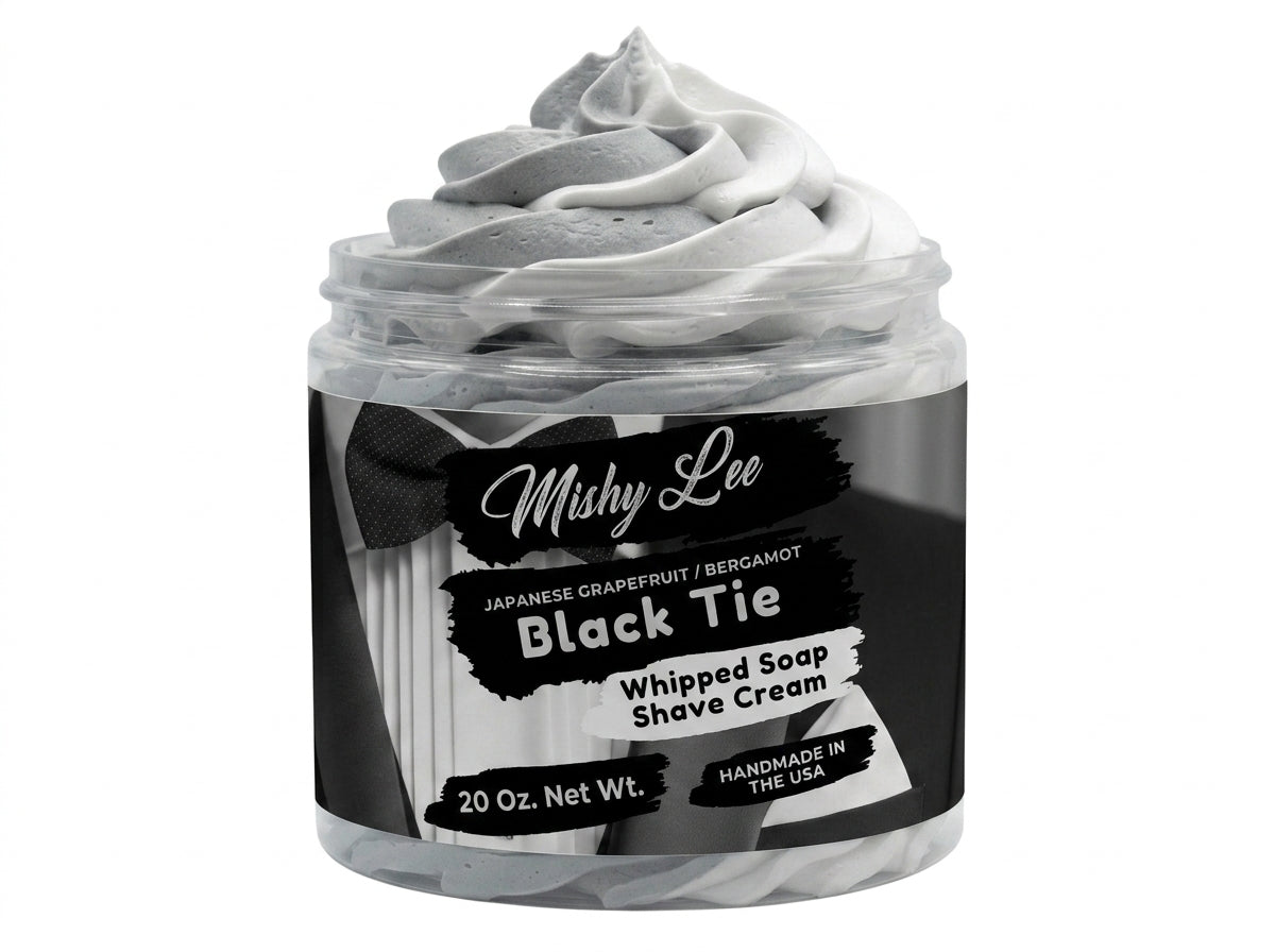 Black Tie Men's Whipped Soap and Shave Cream Mishy Lee Boutique