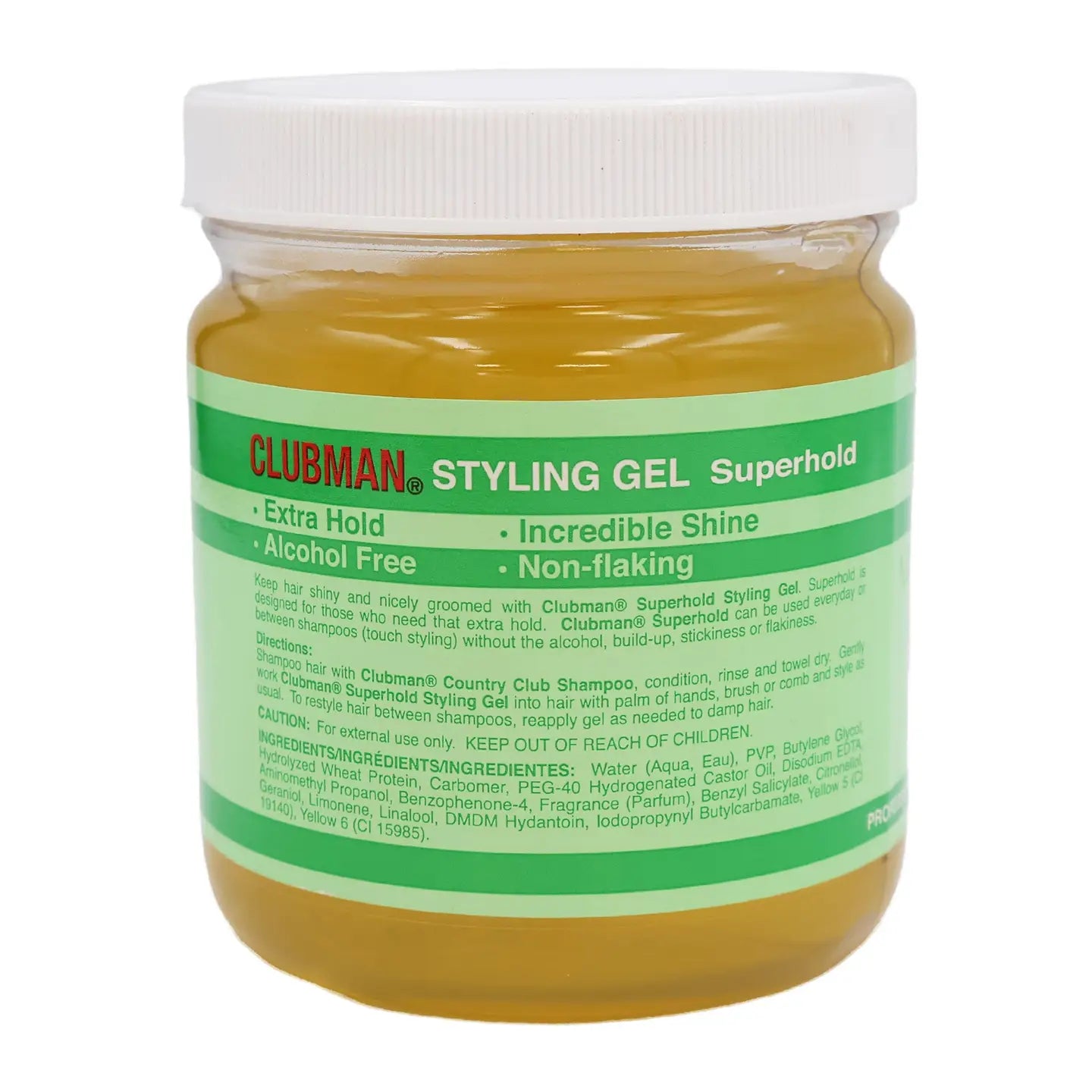 Clubman Superhold Styling Gel, 16 oz The Grease Shop