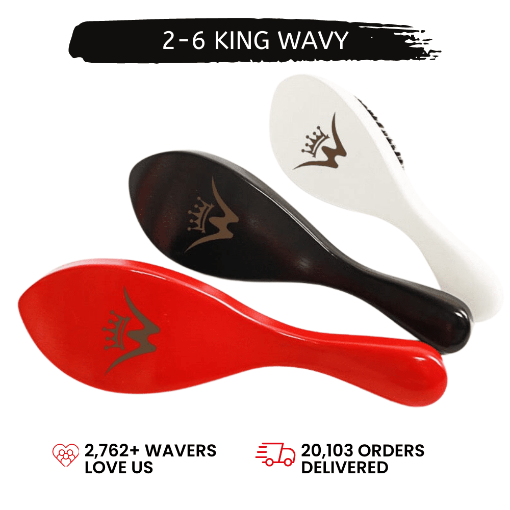 360 Wave Long Handle Curved Brush 26 King Wavy Merch, LLC
