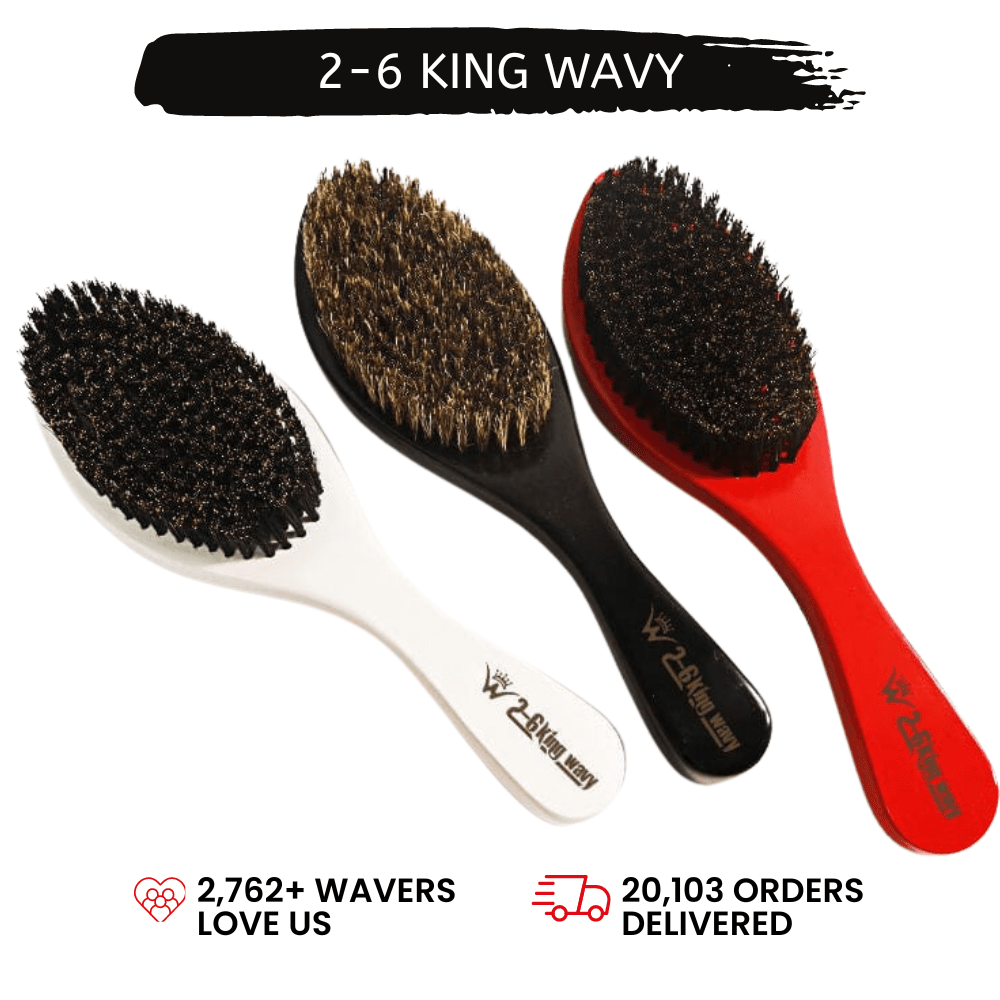 360 Wave Long Handle Curved Brush 26 King Wavy Merch, LLC