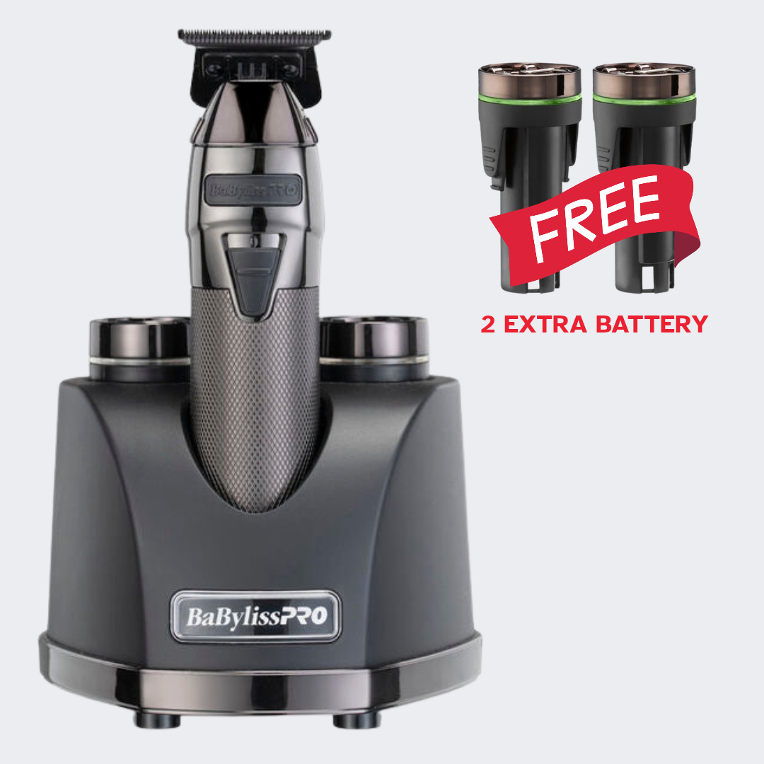 BaBylissPRO SNAPFX Trimmer with FREE 2 Replacement Batteries Certified Clippers