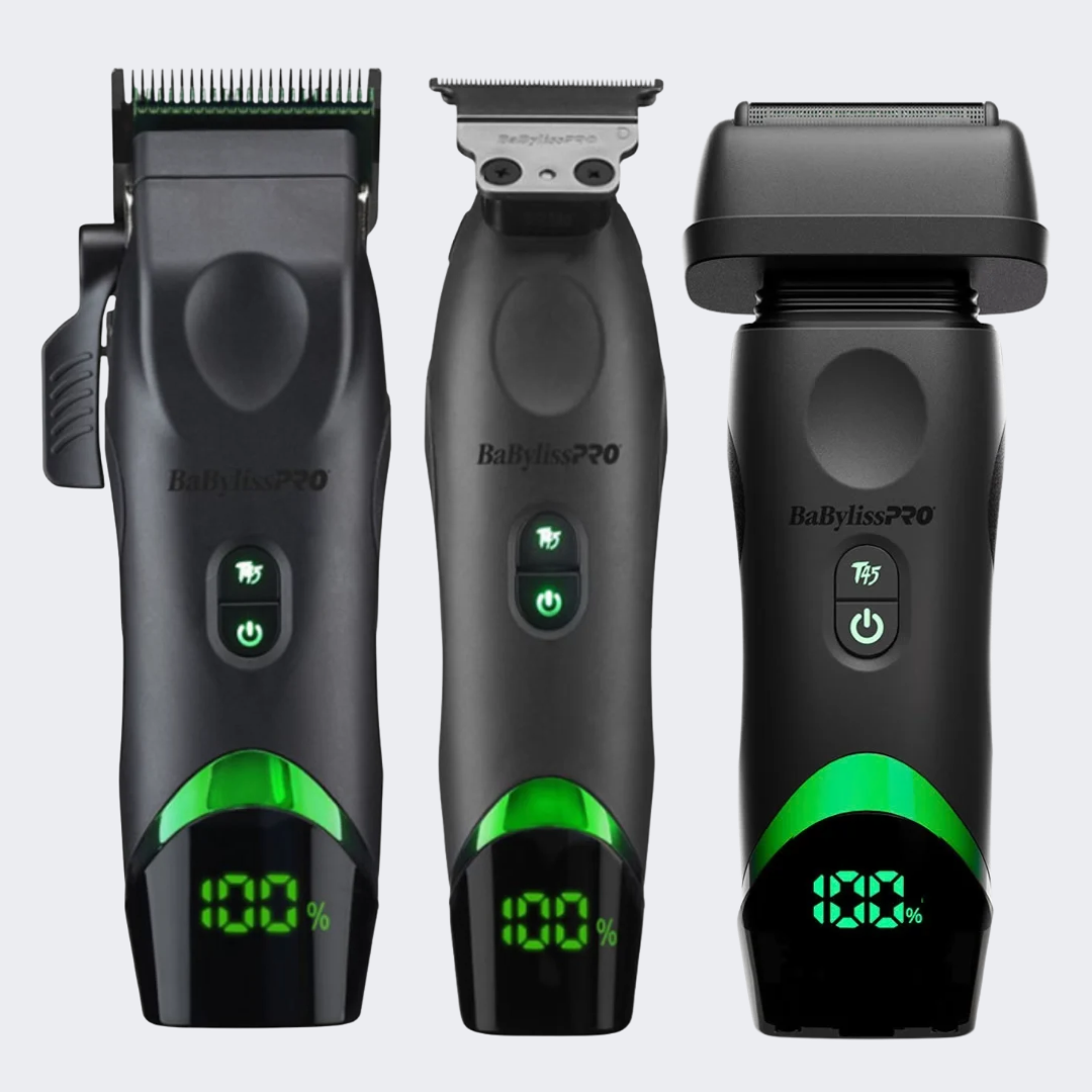 BaBylissPRO x Tomb45 Wireless-Charging Clipper, Trimmer & Double-Foil Shaver Combo Certified Clippers