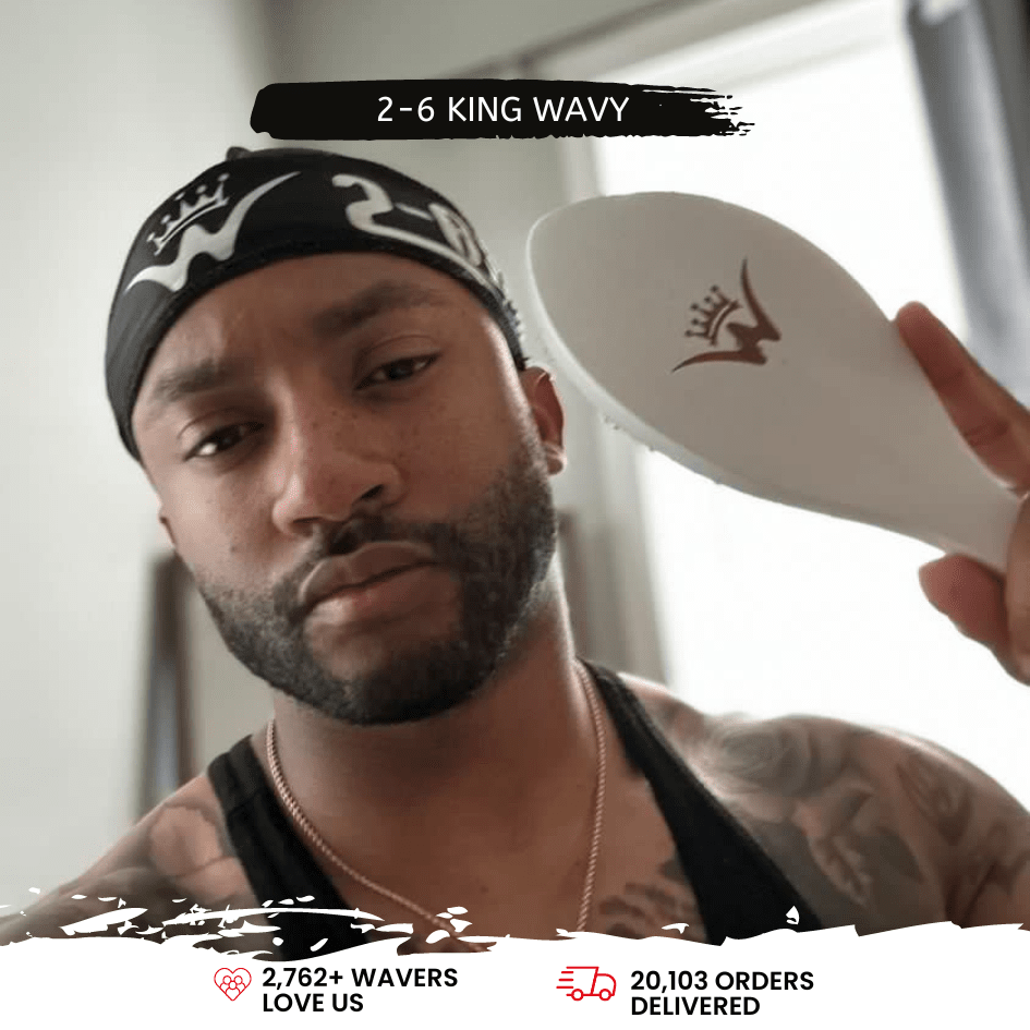 360 Wave Long Handle Curved Brush 26 King Wavy Merch, LLC