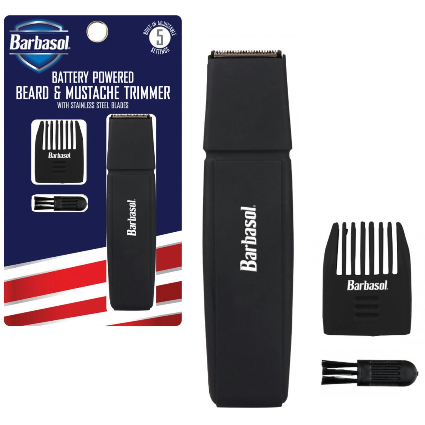Beard & Mustache Trimmer with Stainless Steel Blades VYSN