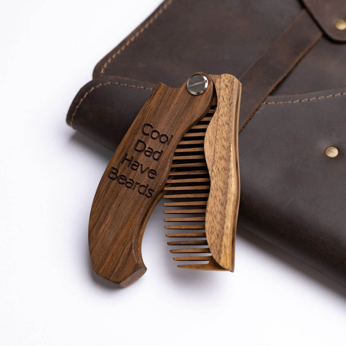 Wooden Beard Comb - Man in Hat 🔥 (B2B) Enjoy The Wood B2B