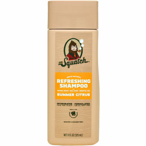 DR. SQUATCH Men's Natural Shampoo Summer Citrus 11oz - New This is Beauty US