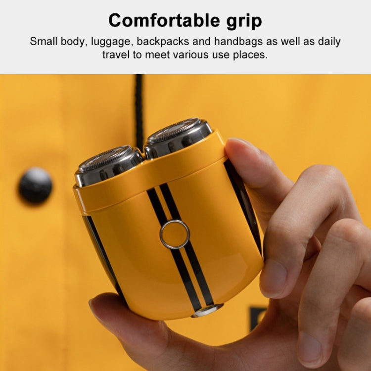 Portable Wet and Dry Double Shaving IPX7 Waterproof Electric Shaver(Black)