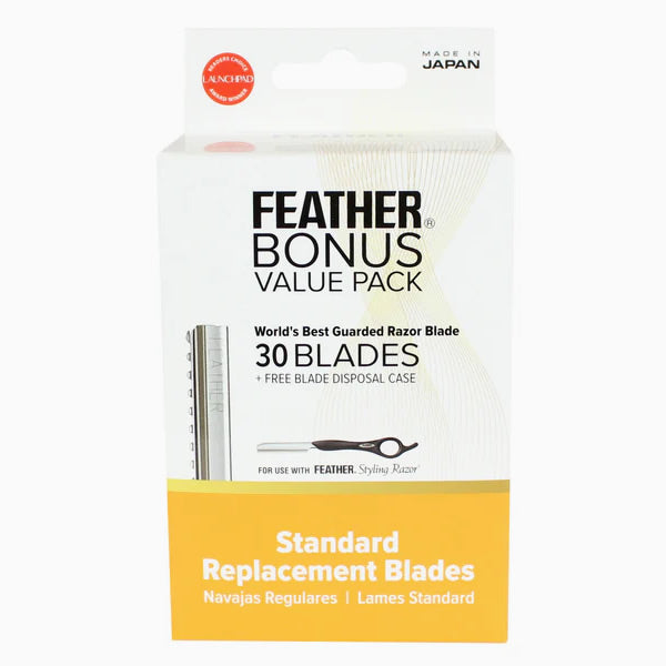 FEATHER STYLING RAZOR BLADES 30PK (#F1-20-130) N.O.S. Barber Supply