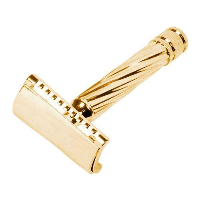 Fatip Storto Closed Comb slant Gold safety razor Pasteur Pharmacy