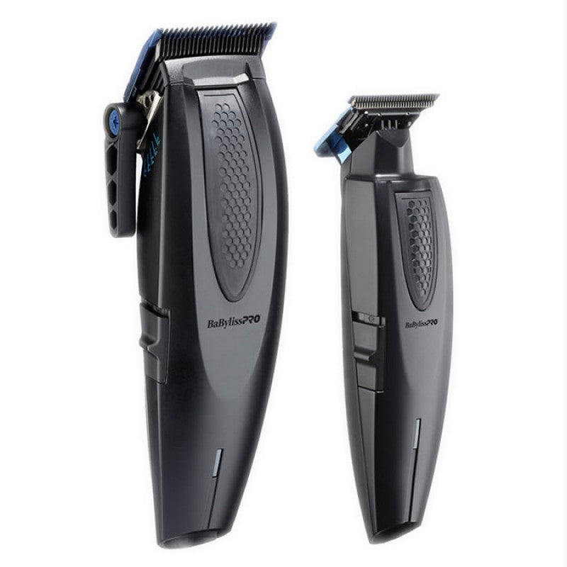 BABYLISSPRO LITHIUMFX+ MATTE BLACK CLIPPER/TRIMMER COMBO (#FX73DUOCTMB) N.O.S. Barber Supply