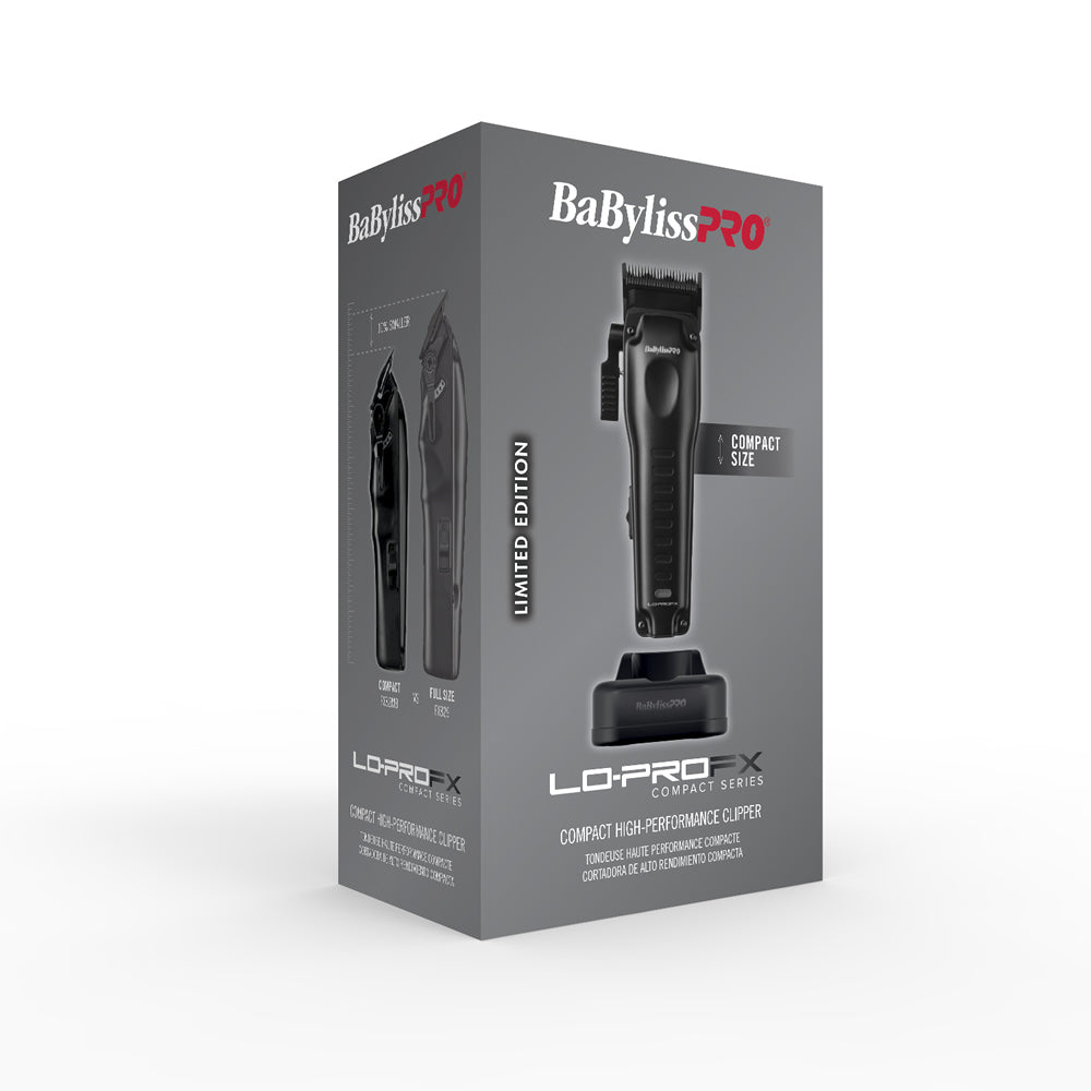 BABYLISSPRO COMPACT LO-PRO CLIPPER - BLACK (#FX82MB) N.O.S. Barber Supply