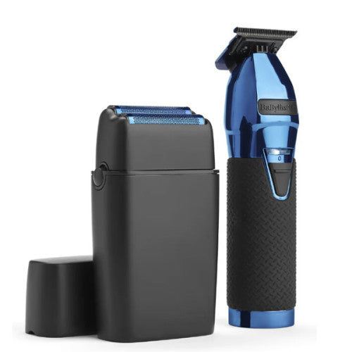 #FXDUOFS2TBL BABYLISS LIMITEDFX BLACK & BLUE TRIMMER & SHAVER COMBO N.O.S. Barber Supply