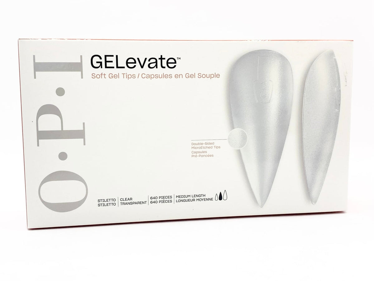 OPI - GELevate - Soft Gel Tips 640pc - Stiletto Queen Nails & Beauty Supplies