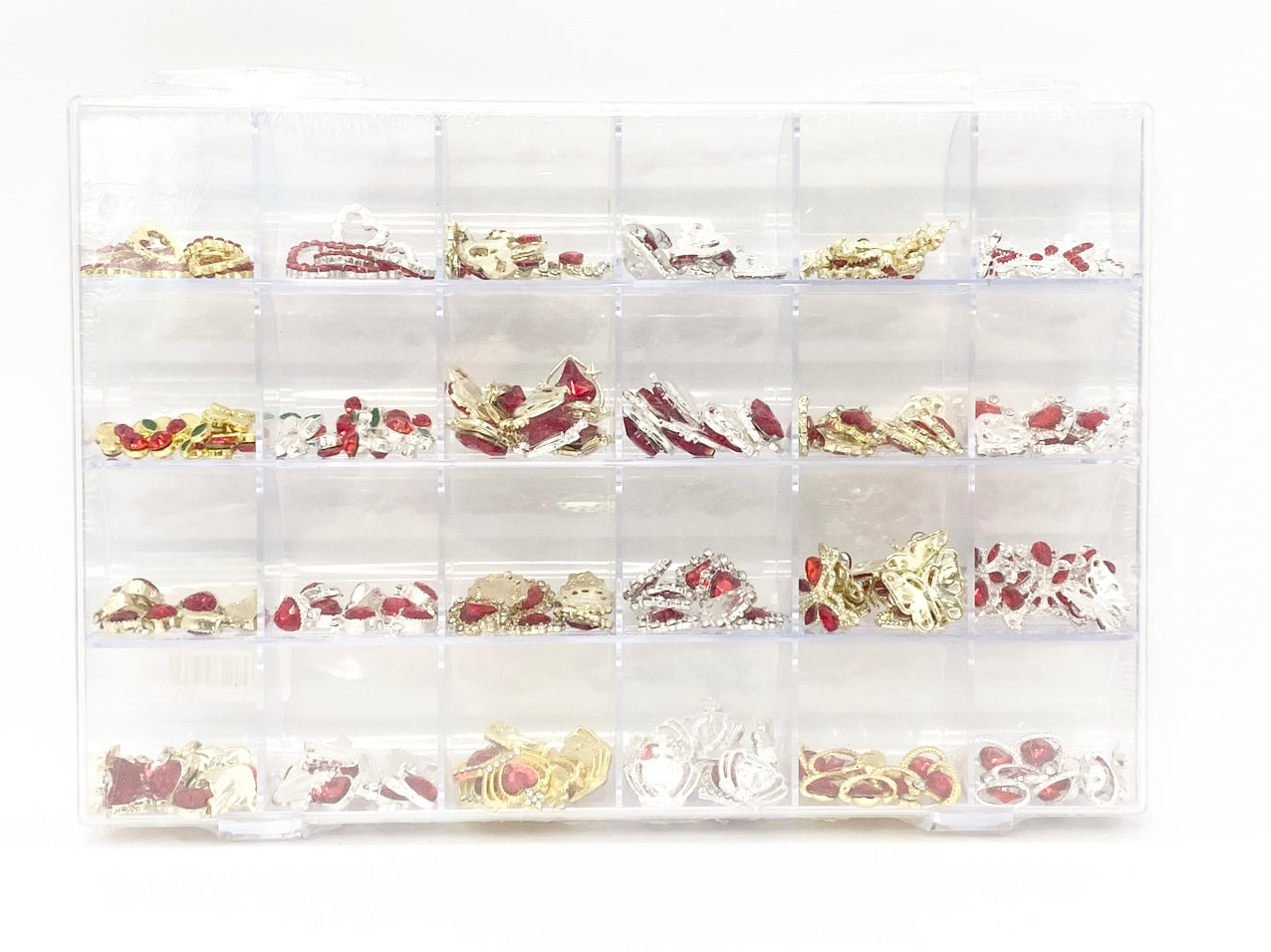 3D Charms- Assorted Red charms - 240pc