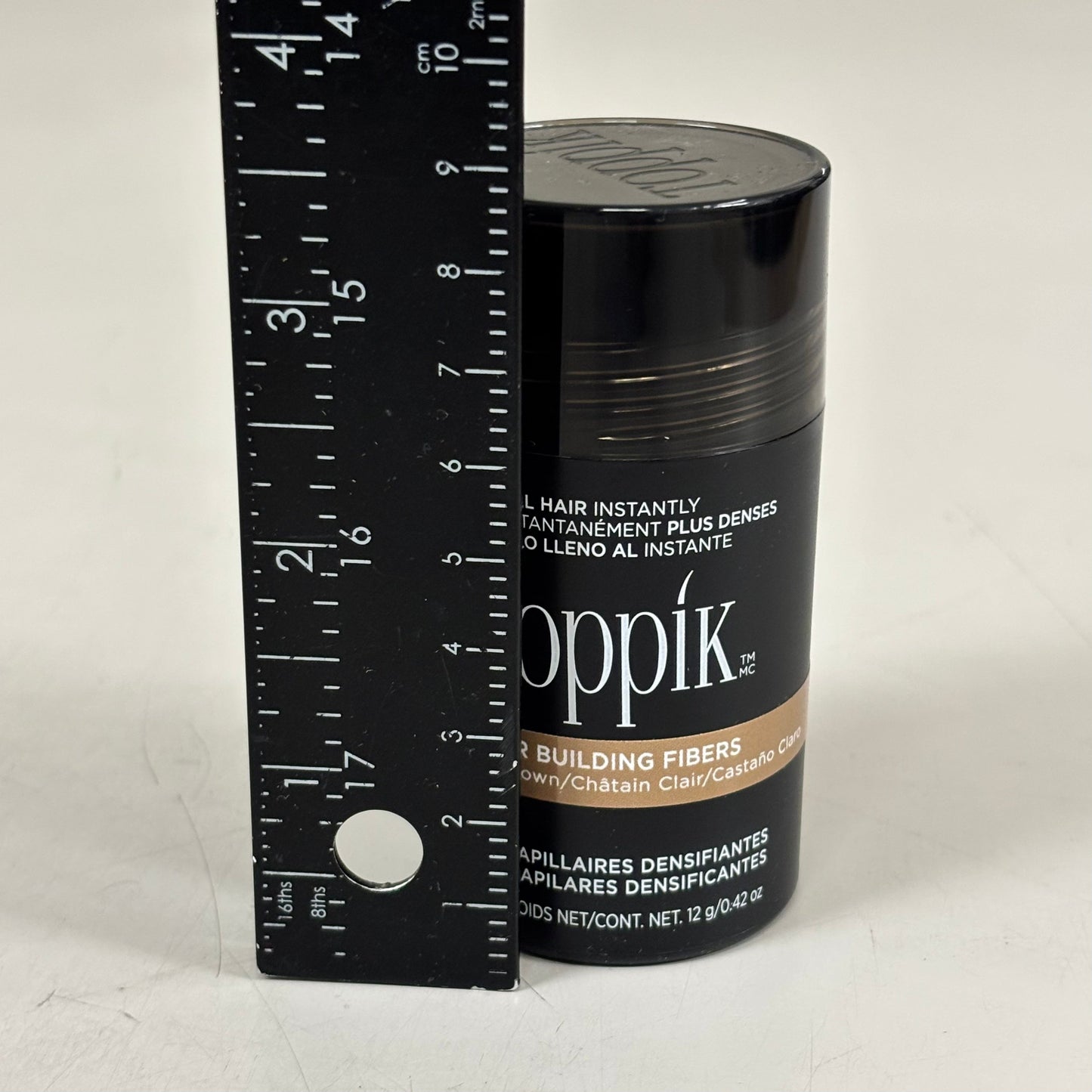 TOPPIK Safe & Natural Hair Building Fibers All Hair Types 0.42 oz Light Brown 548120 PayWut