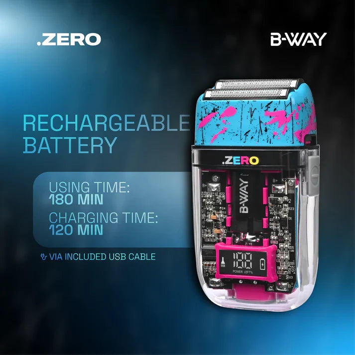 B-Way NEW Five Shorty Clipper & ZERO Shaver – Professional 2-in-1 Barber Set RT-Way USA