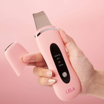 Spa Sciences LELA Ultrasonic Skin Scrubber Spatula Pink - New This is Beauty US