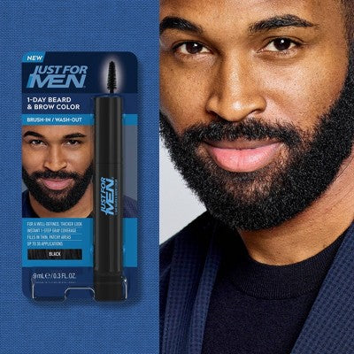 Just For Men 1-Day Beard & Brow Color Black - Missing Box This is Beauty US