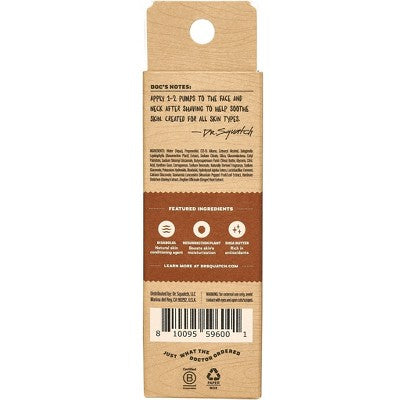 DR. SQUATCH Men's Natural Soothing Post Shave Wood Barrel Bourbon 2.5 fl oz - New This is Beauty US