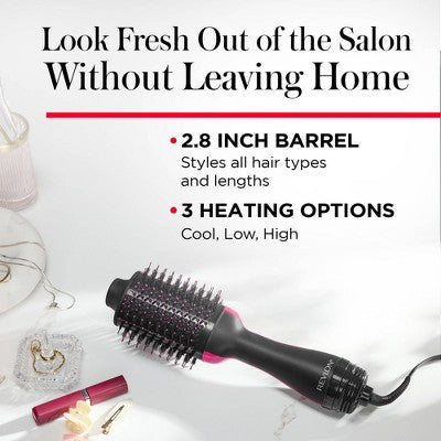 Revlon One-Step Volumizer Hair Dryer and Hot Air Brush Black - Imperfect Box This is Beauty US