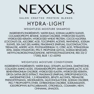 Nexxus Hydralight Shampoo and Conditioner 13.5 fl oz, 2 ct - Missing Box This is Beauty US
