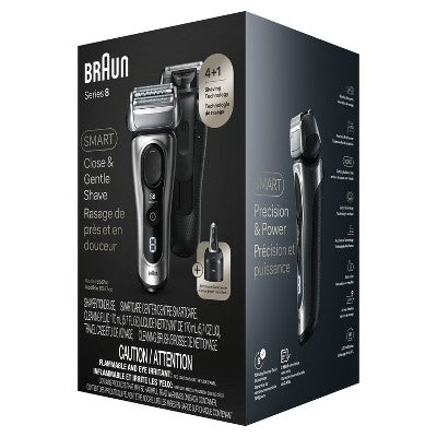 BRAUN SERIES 8-8567CC RECHARGEABLE WET & DRY SHAVER + SMARTCARE CENTER - Imperfect Box This is Beauty US