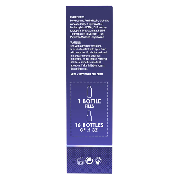 AmericaNails - No-Cleanse Gel Polish Top Coat | Glossy Finish 8oz
