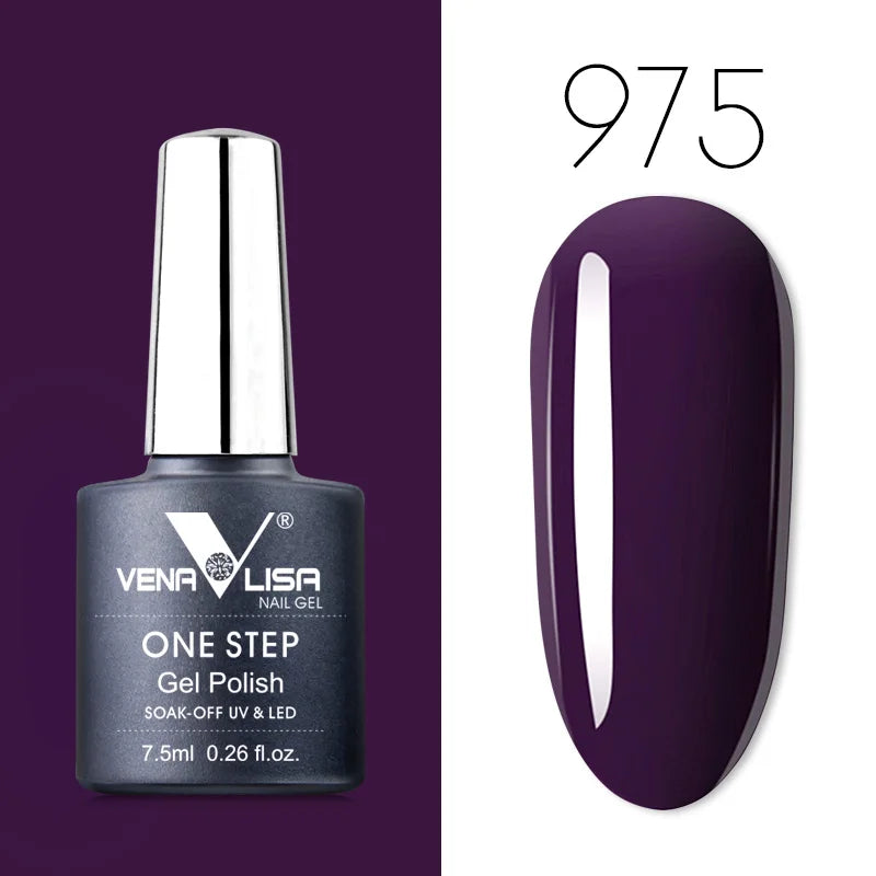 VENALISA 3-in-1 UV Gel Polish One-Step Gel Lacquer Organic Soak off Nail Art Varnish for LED/UV Light New Arrival Nail Salon Blushimmer