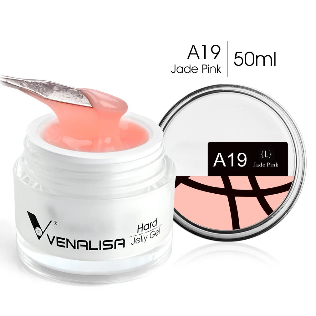 50ml TPO Free Jelly Nail Extension Gel Nail Builder French Nail Gum Venalisa Clear Natural Color Soak Off UV Construction Gel Blushimmer