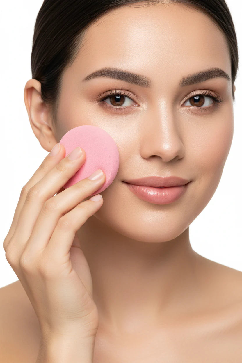 2 Piece Round Beauty Cosmetic Sponges (2 Packs) VIAI BEAUTY