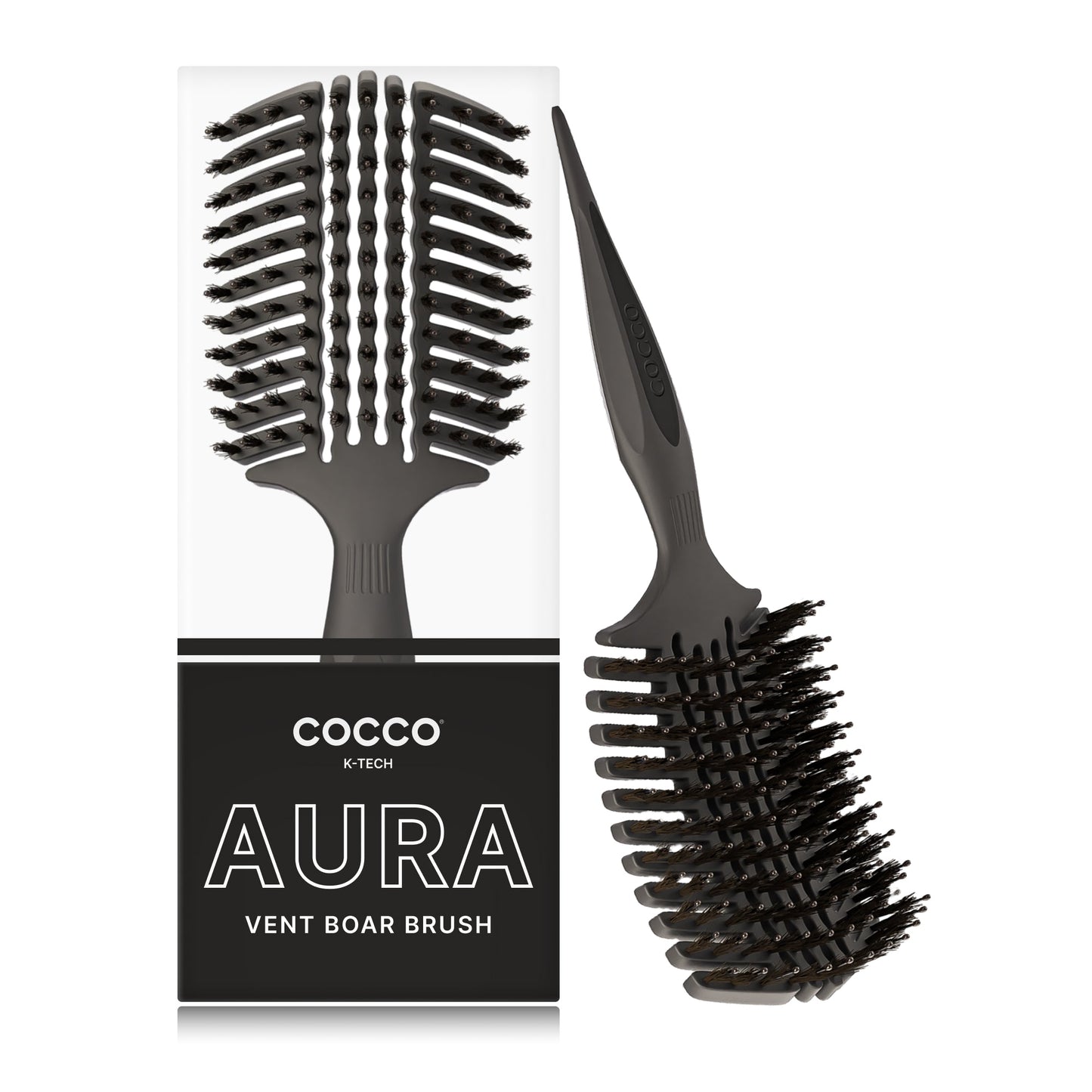 COCCO® Aura Vent Boar Brush (Black) Cocco Hair Professional