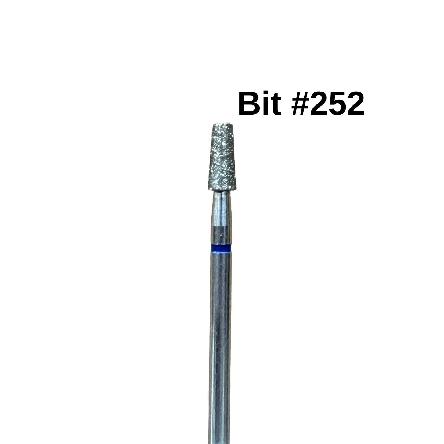 Bit #252 - Small Tapered Diamond Barrel - Medium Lunali Nail Supply