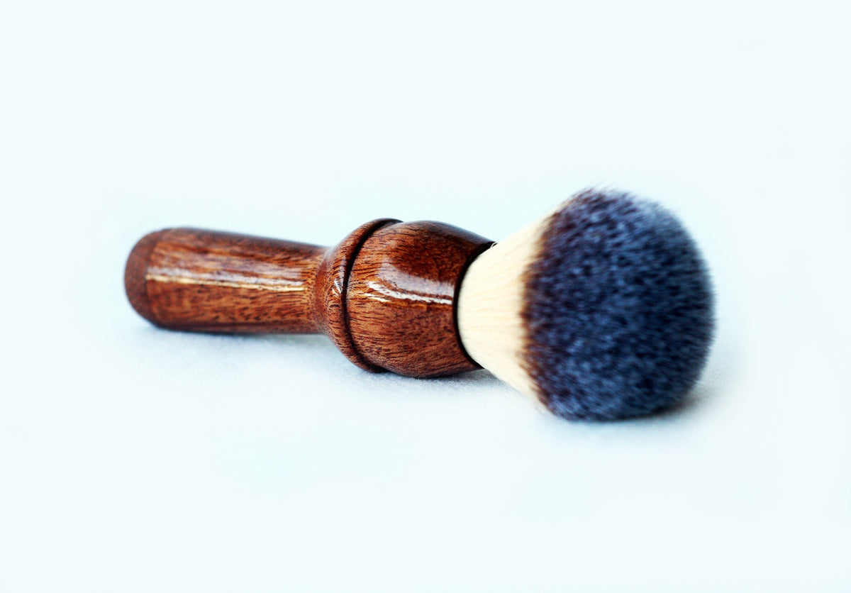 Mahogany Plisson Long Handle Lather Brush CreationsByWill