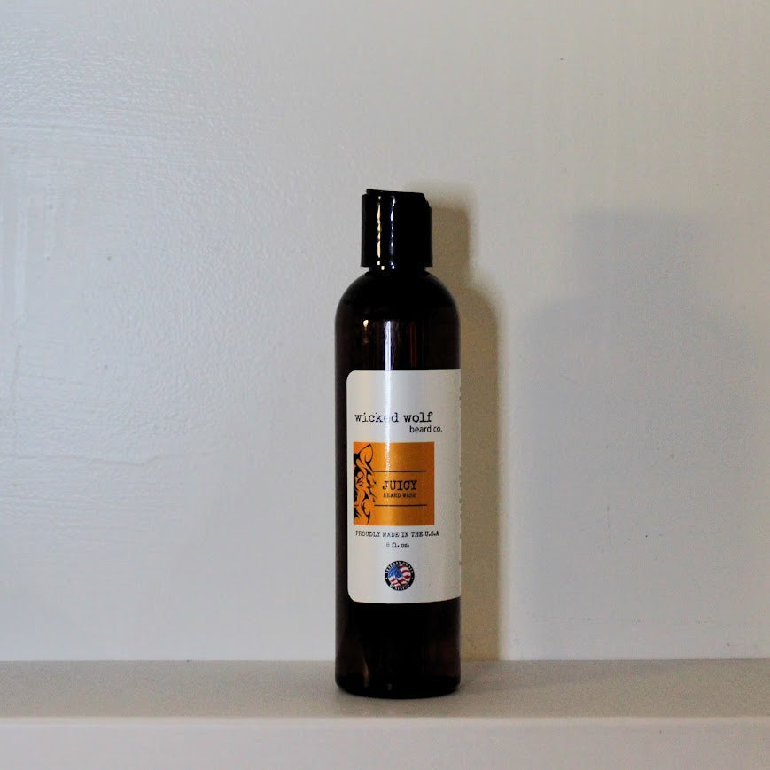 Wicked Wolf Juicy Beard Wash | Deep Cleaning Beard Wash with Fresh Citrus Wicked Wolf Beard Co.