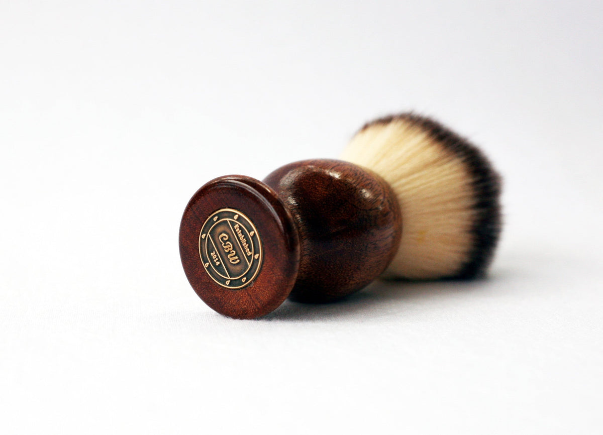 Mahogany Wood Plisson Lather Brush CreationsByWill