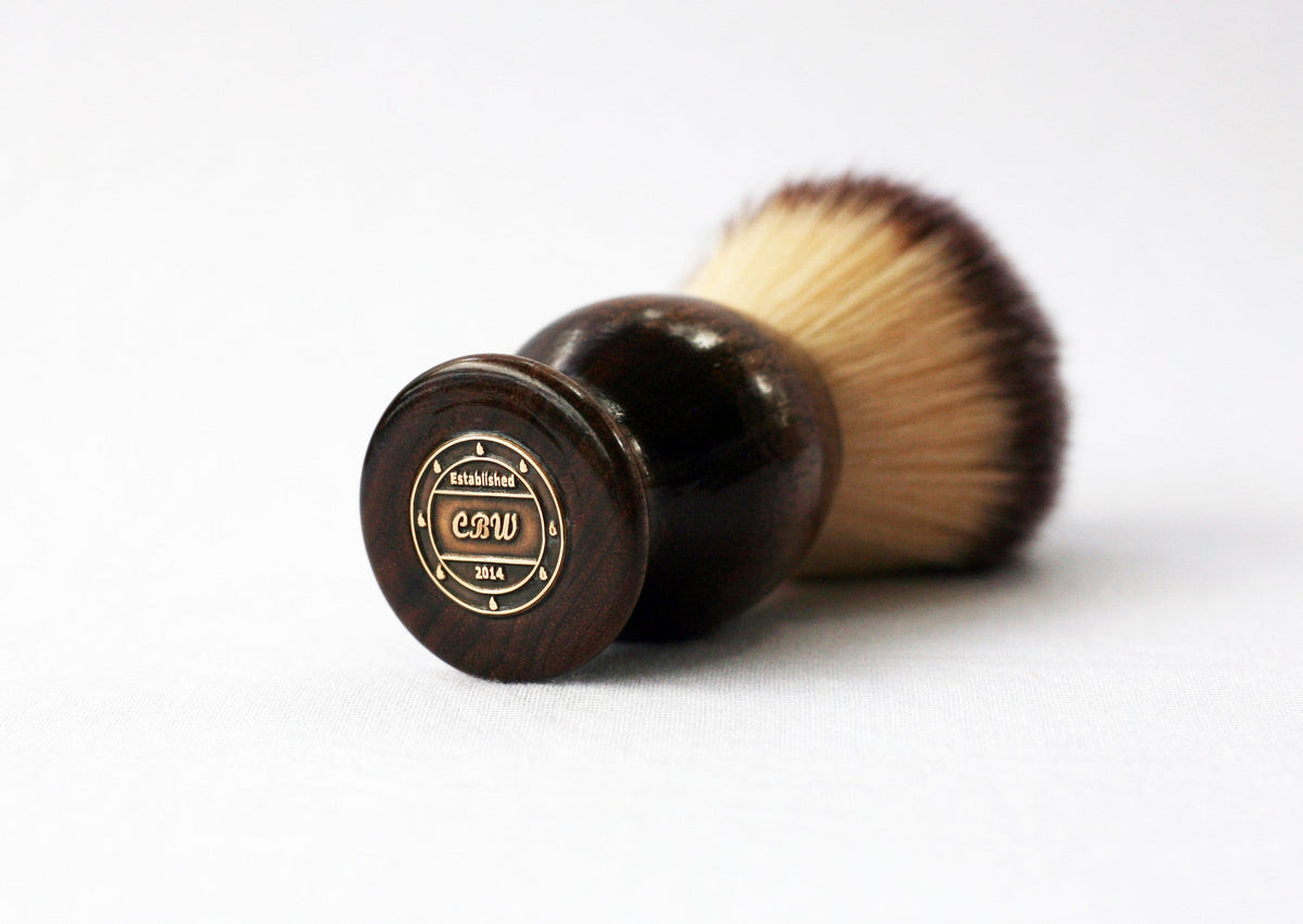 Walnut plisson Lather shave Brush CreationsByWill