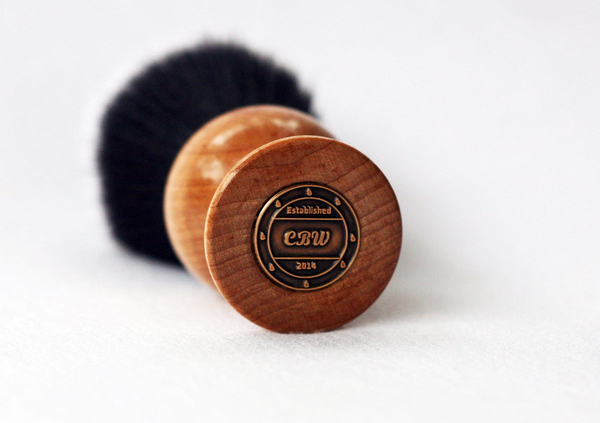 Maple Tuxedo ultra soft top strong backbone very dense shave brush CreationsByWill