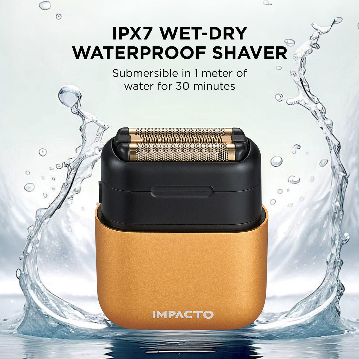 Impacto Micro Wet-Dry Shaver (Gold) Cocco Hair Professional