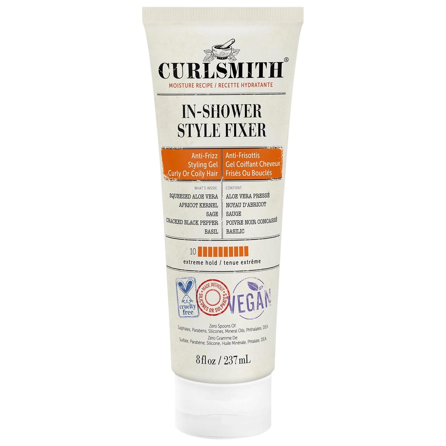 In-Shower Style Fixer - Extreme Hold Curly Hair Gel for Definition & Humidity Protection | Vegan, Gluten-Free, Cruelty-Free Beauty Care Bag