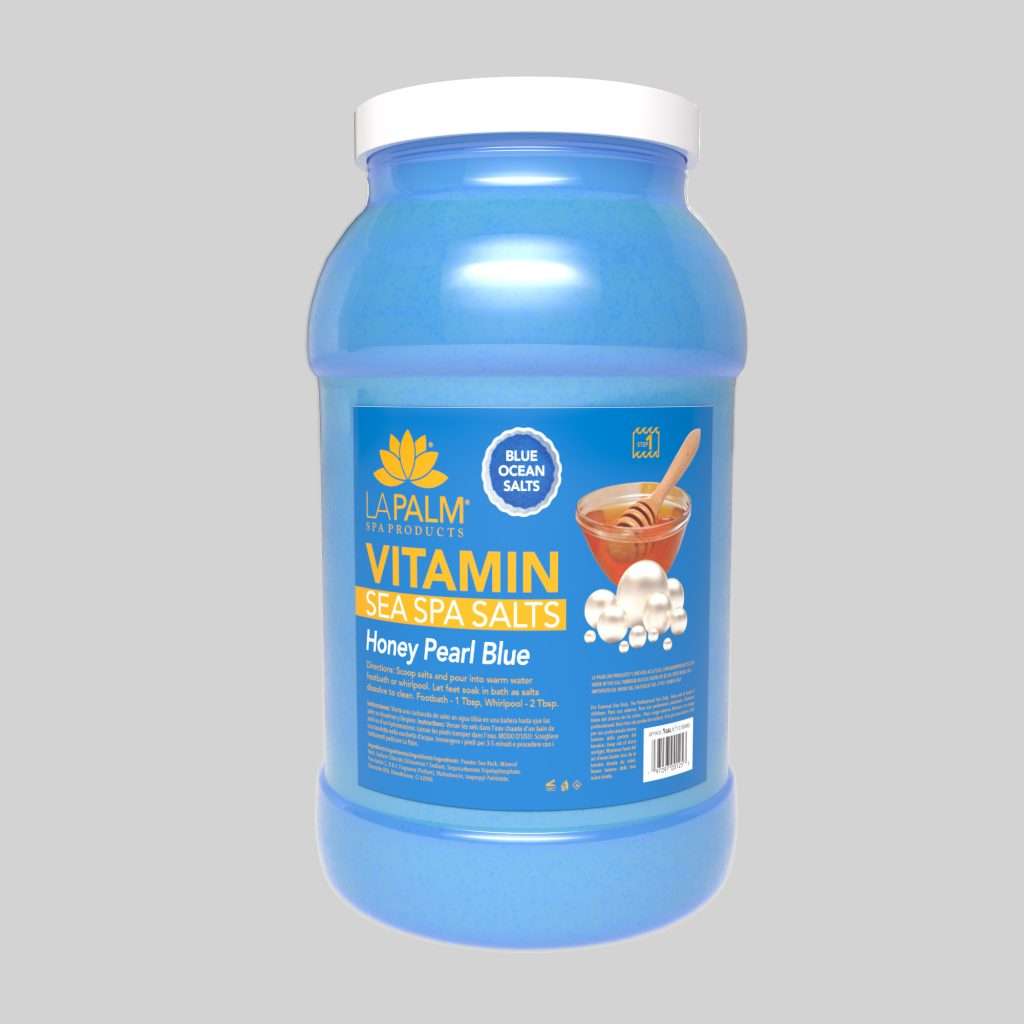 Sea Spa Salt 1 Gal - Honey Pear Blue Lunali Nail Supply
