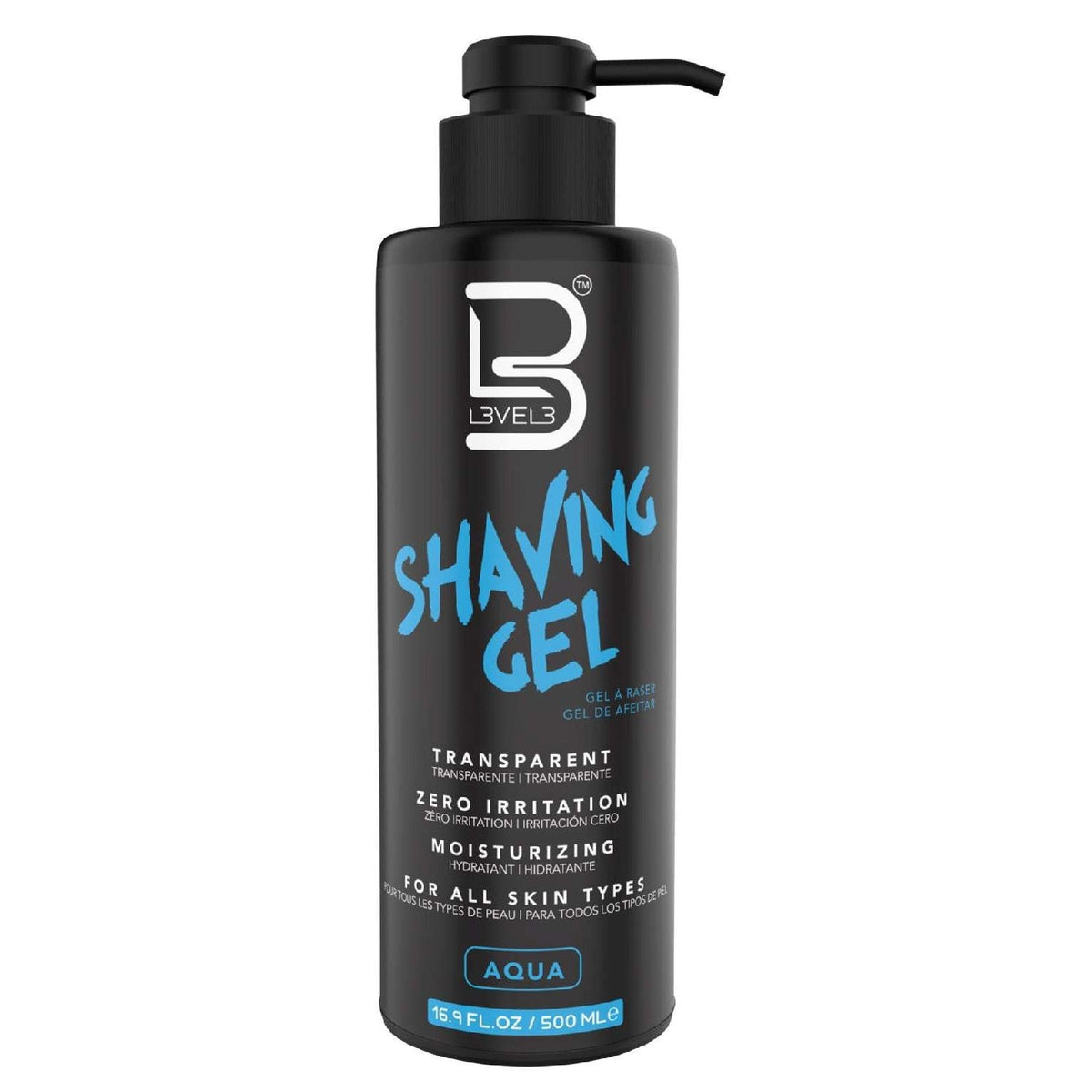 L3Vel3 Shaving Gel Aqua 16.97 Oz My Beauty Site Pro