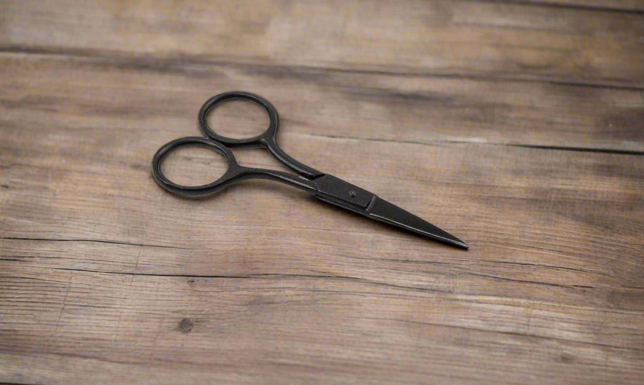 Men’s 4″ Brushed Gunmetal Beard & Mustache Scissors