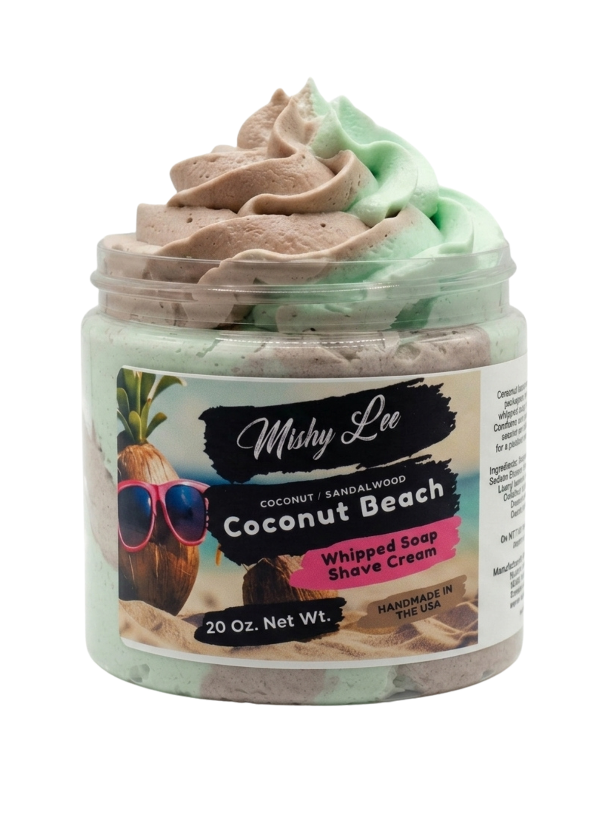Coconut Beach Whipped Soap and Shave Cream Mishy Lee Boutique