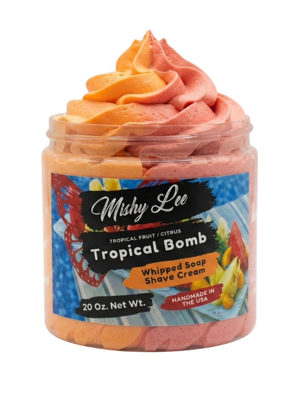 Tropical Fruit Bomb Whipped Soap and Shave Cream Mishy Lee Boutique