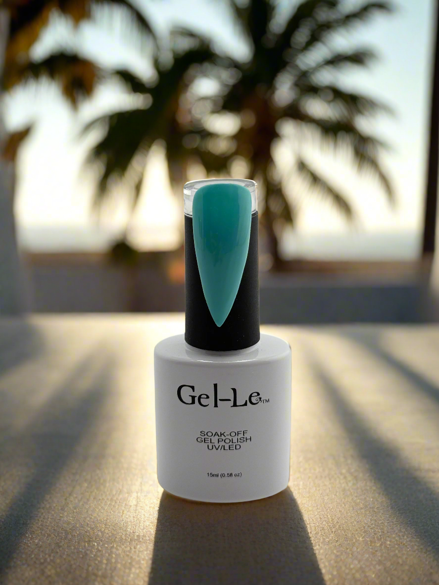 Gel-Le - N04 Aggressive Aqua (Neon Gel) Queen Nails & Beauty Supplies