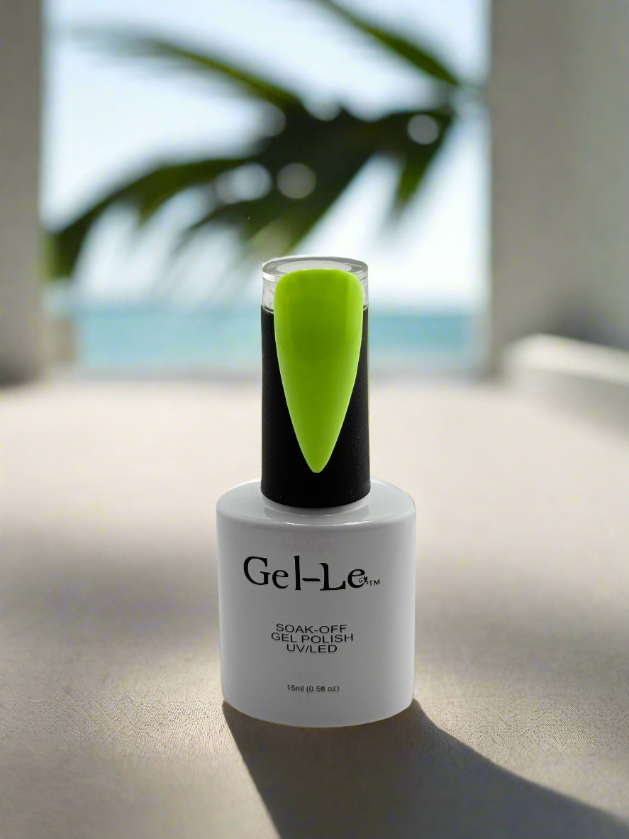 Gel-Le - N14 Lethal Lime (Neon Gel) Queen Nails & Beauty Supplies