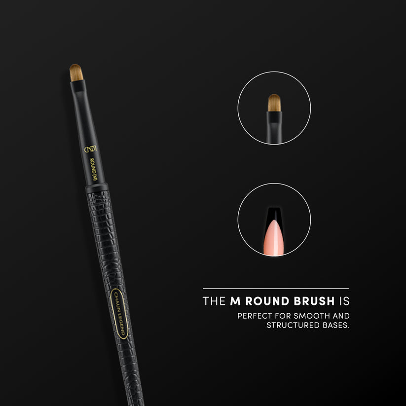 Nail Art Brush - M Round Lunali Nail Supply