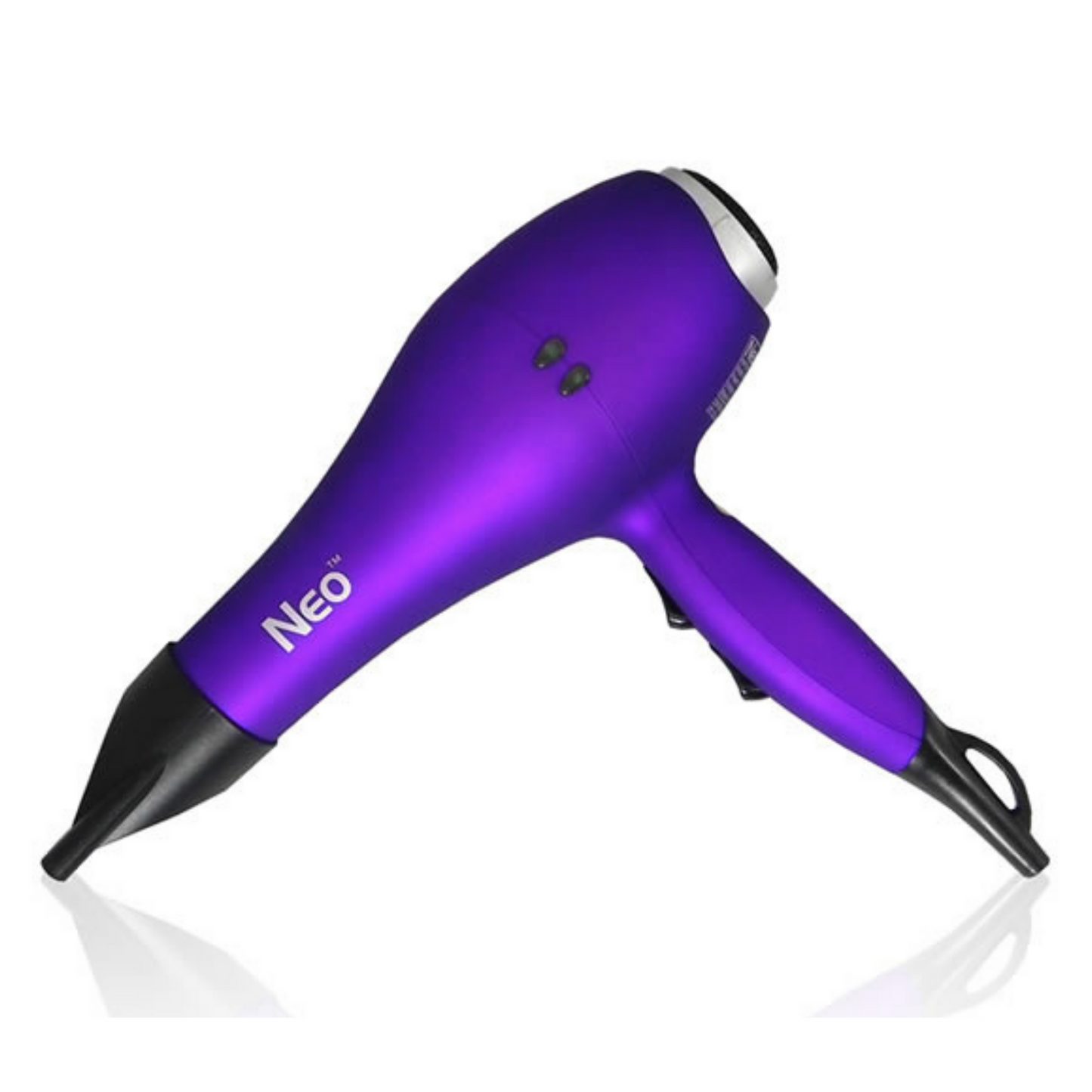 Ionic Pro 2000 - Professional 2000W Powerful Hair Dryer - Concentrator Nozzles Included - Purple Metallic VYSN