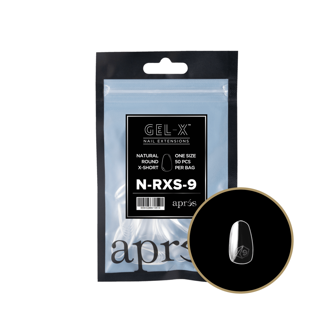 Gel-X Natural Round Extra Short 2.0 Refill Bag Lunali Nail Supply